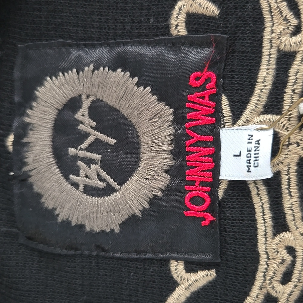 Johnny Was Black and Blue Embroidered Jacket - Picture 12 of 12